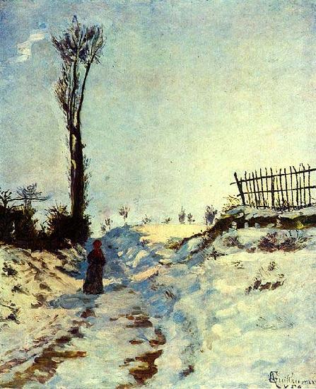 Armand guillaumin Hollow in the snow Spain oil painting art